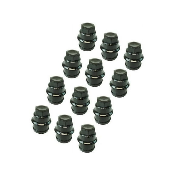 Wheel Lug Nut Cap Set 12 Piece Set - Compatible with 2001 - 2006 Chevy Silverado 3500 2002 2003 2004 2005