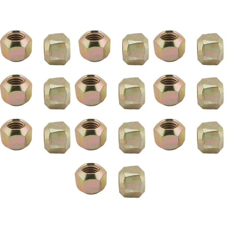Speedway Motors Steel Wheel Lug Nuts 5/8-11 RH Coarse Thread Double 45 Degree Taper Racing Wheel Use Zinc Plated Requires 1 Inch Hex Socket 20 Pack