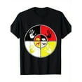 thumbnail image 1 of Wheel & MMIW Graphic T-Shirt - 100% Cotton Crew Neck Regular Fit Short Sleeve, 220gsm All-Season Knit Fabric with Vibrant Digital Heat Transfer Print, Cultural Symbol Design for Adult Casual Wear, 1 of 5