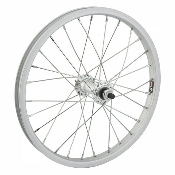Wheel Master 16in Juvenile Front B/O 3/8inx100mm W/M Steel Rim Brake Silver