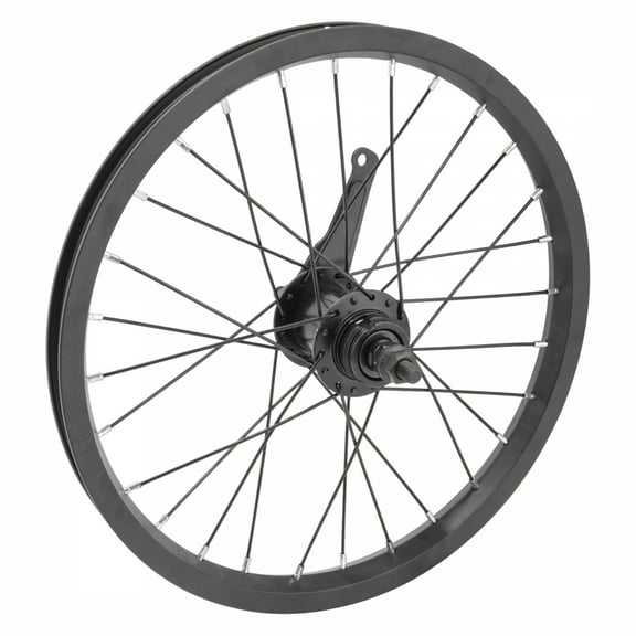 Wheel Master 16in Juvenile Rear Wheel B/O 3/8inx110mm 28H Coaster Brake Black