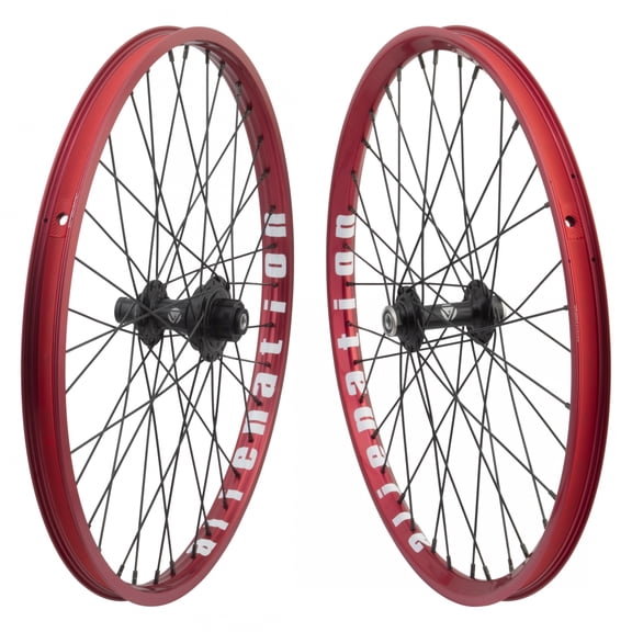 Wheel Master 20in Alloy Mini BMX 20x1-1/8 SET Alienation Mischief OS20 - Alienation Malice OS20 BRAKELESS - RIM