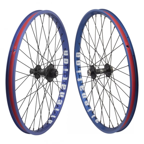 Wheel Master 20in Alloy Mini BMX 20x1-1/8 SET Alienation Mischief OS20 - Alienation Malice OS20 BRAKELESS - RIM