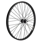 Wheel Master 24in Black Alloy BMX Rear Wheel Weinmann AS7X Rim 3/8 Bolt on Axle