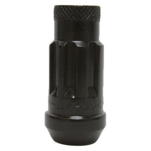 Wheel Mate 0.5 in. Monster Open End Lug Nut, Black - Set of 4