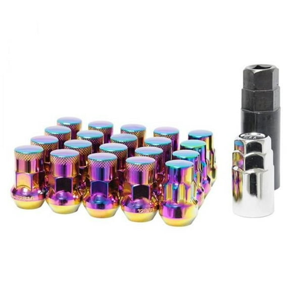 Wheel Mate 12x1.50 35 mm Muteki SR35 Close End Lug Nuts with Lock Set for 1987-1989 Alfa Romeo Milano, Neon