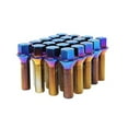 thumbnail image 1 of Wheel Mate Lug Bolt | Mevius Series | M12x1.50 | 40mm | 17mm Hex | 60 Deg Tap | Set of 20 | Cone Seat | Blue Neon, 1 of 3
