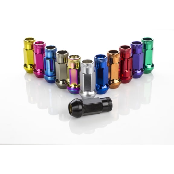 Wheel Mate Muteki SR48 Open End Lug Nuts - Green 12x1.25 48mm