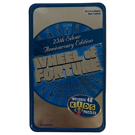 Wheel Of Fortune 25th Anniversary Game in Metal Box