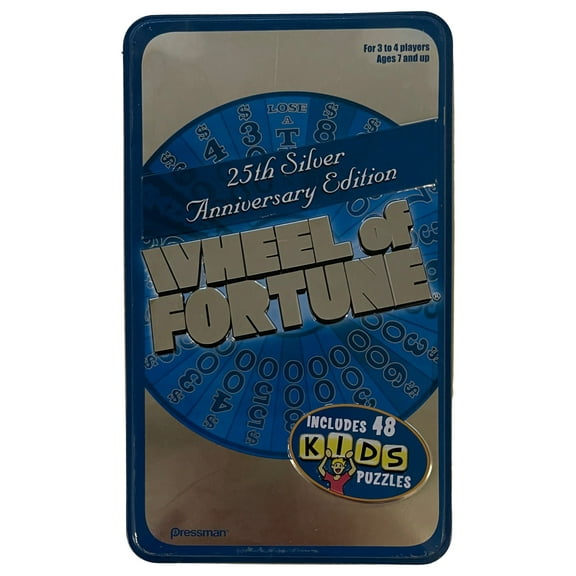 Wheel Of Fortune 25th Anniversary Game in Metal Box