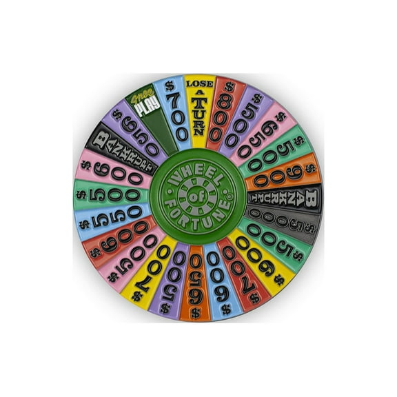 Wheel Of Fortune Game Show Spin Wheel Enamel Backpack Pin | Measures 3 Inches