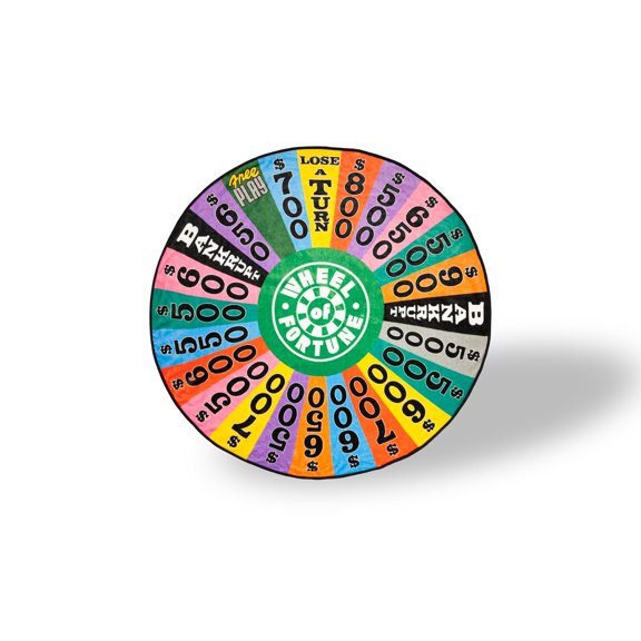 Wheel Of Fortune Game Show Spin Wheel Fleece Throw Blanket | Measures 59 Inches