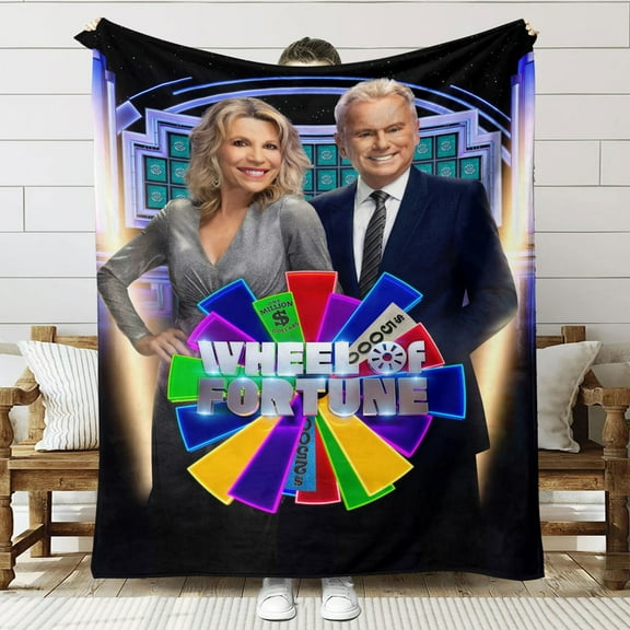 Wheel Of Fortune Throw Blanket Gifts for Fans Lover Girls Boys Women Present Hoodie Him Bed 50"x60"