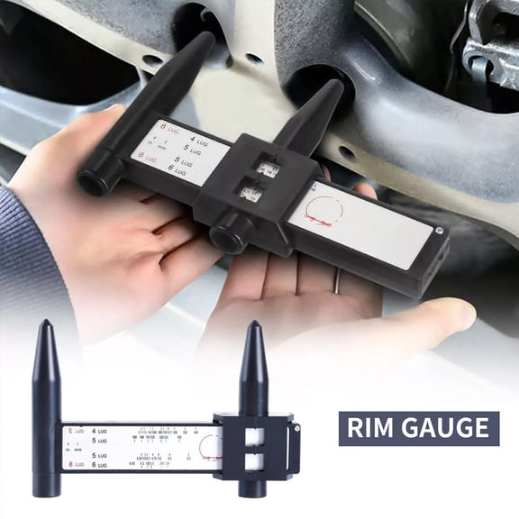 Wheel PCD Gauge Rim Bolt Pattern Measuring Tool for 4 5 6 Holes Sliding Caliper