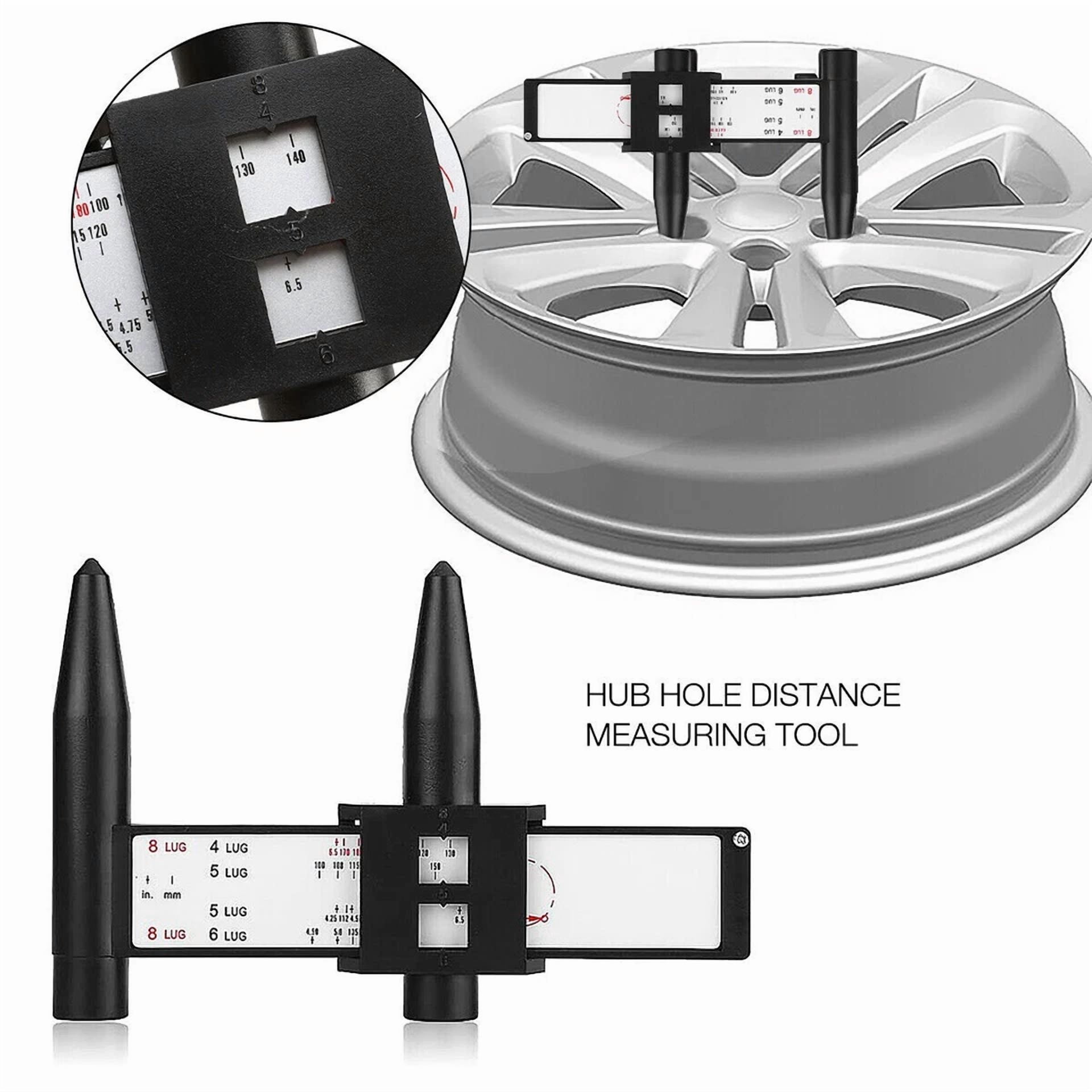 How To Measure Rim Pcd Wheel PCD Gauge Wheel Rim Bolt Pattern Measuring Tool, Sliding Caliper ...