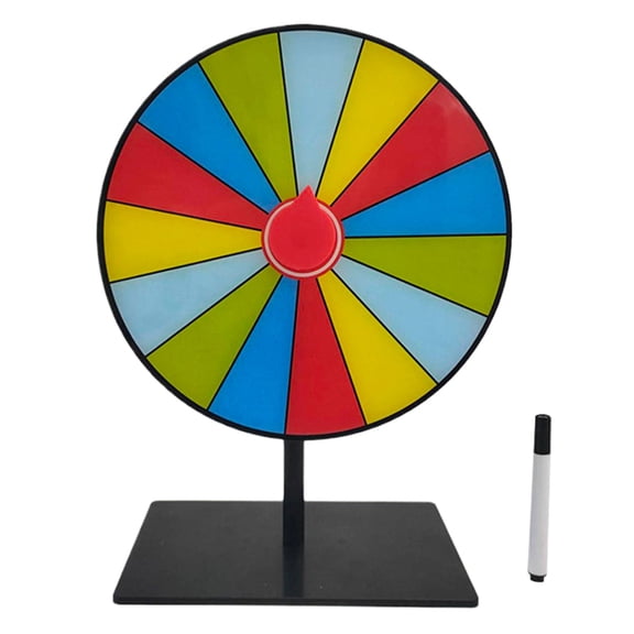 Wheel Prize Game Turntable Draws Roulette Wheel Tabletop Prize Turntable for Party Teaching Activity Supermarkets