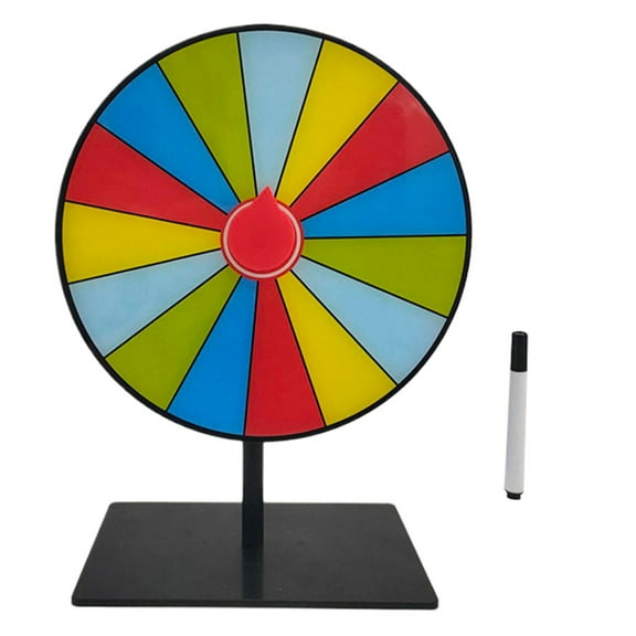 Wheel Prize Game Turntable Draws Roulette Wheel Tabletop Prize Turntable for Party Teaching Activity Supermarkets