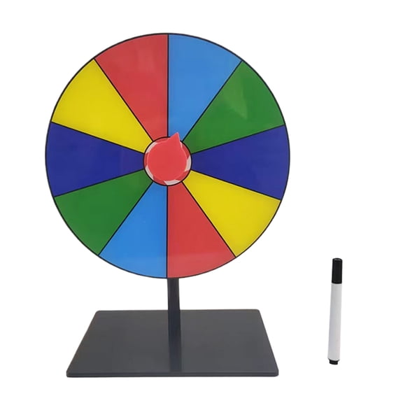 Wheel Prize Game Turntable Draws Roulette Wheel Tabletop Prize Turntable for Party Teaching Activity Supermarkets