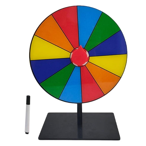 Wheel Prize Game Turntable Draws Roulette Wheel Tabletop Prize Turntable for Party Teaching Activity Supermarkets