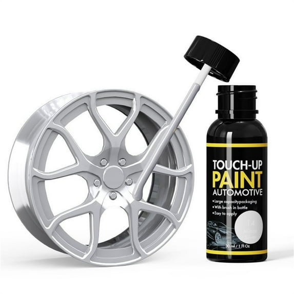 Wheel Repair Kit for Cars, 30ml Alloy Rim Scratch Remover and Oxidation Restorer, Automotive Wheel Hub Repair Tool for Scratches and Scuffs, Easy Apply DIY Rim Fix for Car Motorcycle Wheels
