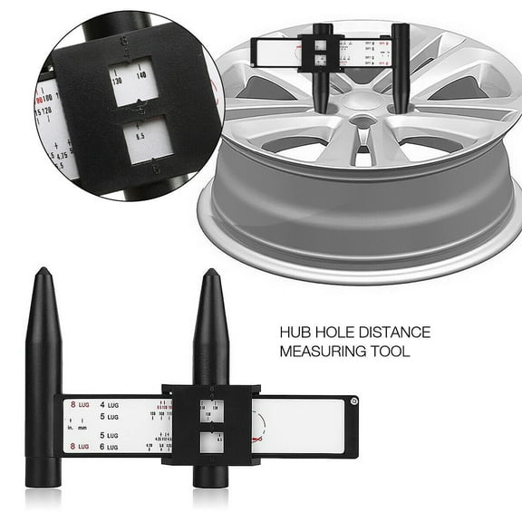 Wheel Rim Bolt Pattern Measuring Tool 4 5 6 8 Holes Sliding Caliper PCD Gauge