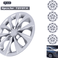 thumbnail image 1 of Wheel Rim Cover Hubcaps ，16 inch 4 Pcs Set ，Snap on Hub Caps Replacement for 2015-2017 TOYOTA CAMRY / 2015-2017 TOYOTA CAMRY HYBRID (Lacquer), 1 of 8