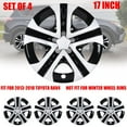 thumbnail image 1 of Wheel Rim Cover Hubcaps ，17 inch 4 Pcs Set ，Snap on Hub Caps Replacement for 2013-2018 TOYOTA RAV4(Silver & Black Lacquer), 1 of 8