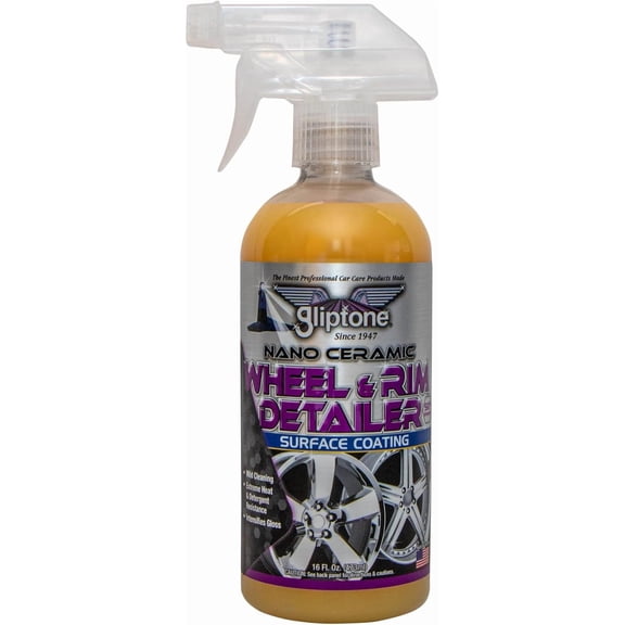 Wheel & Rim Detailer, Nano Ceramic Surface Coating. Works on All Wheel and Rim Surfaces for Complete Protection, 16 Fl Oz