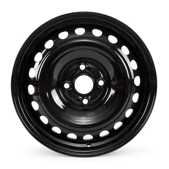 Focalmotors 15x5.5inch Rim for Kia Rio 2018-2022 4x100mm Black Steel 15" 4-Lug