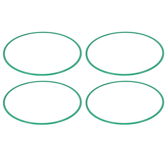 Wheel Rim Protector Strip Scratch Resistant Rim Shield Trim Ring Universal Fit for 19 inches / 48.26 cm Car Wheel Hub, Premium ABS Material Protective Outer Guard Rings, Green, 4 Pieces