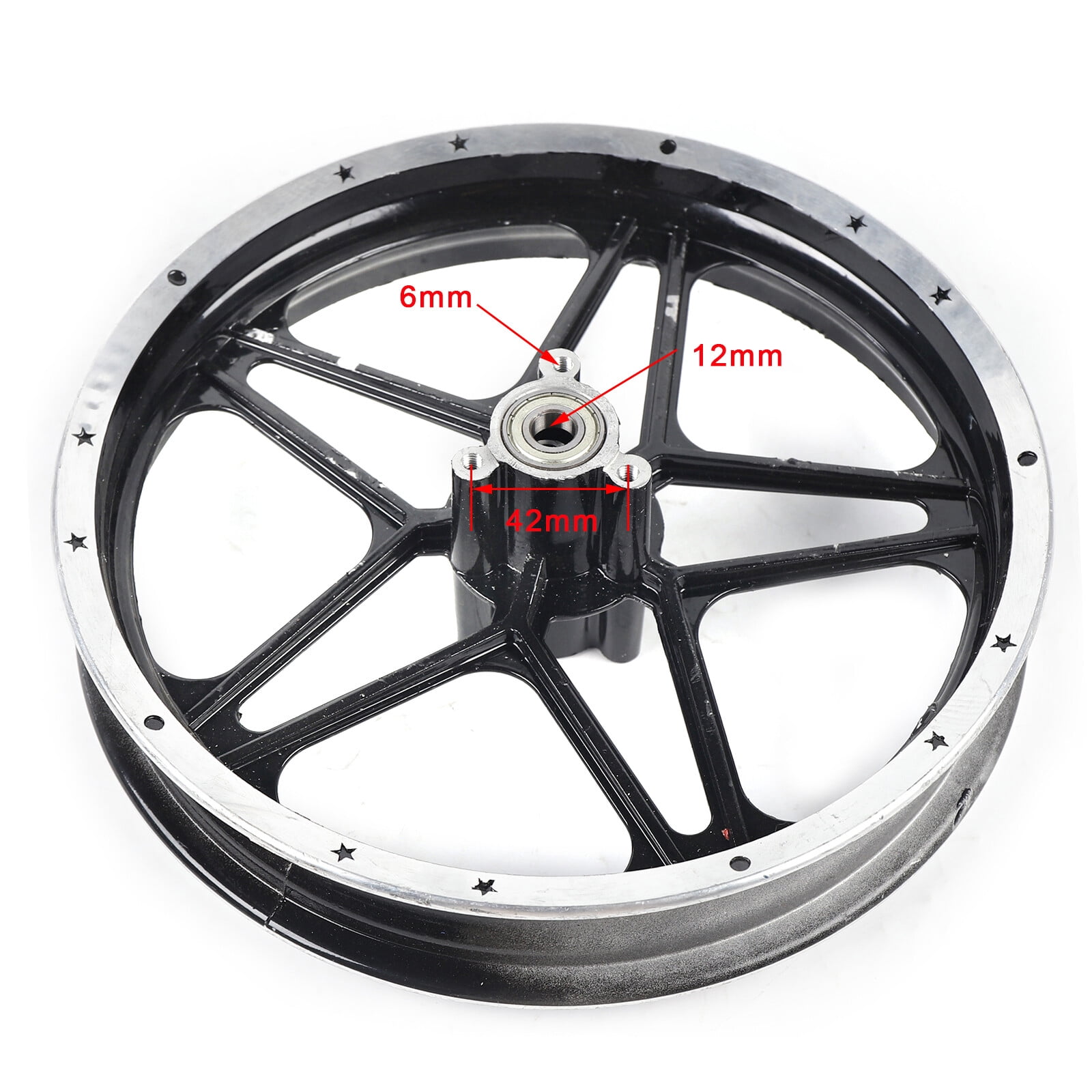 Wheel Rim Rear, 2.50-10'' Front Wheel Rim, Rear Wheel Rim Hub, Aluminum ...