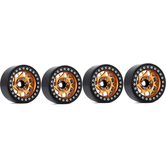 Wheel Rim,Rim Beadlock 4pcs Scx10 Wheel Rim 1/10 Alloy Hub Scx10 90046 Rims Hub 2.2in Wheel Car Wheel 1/10 Remote 90046 Axi03007 Wheel 90046 Axi03007 Redcat Beadlock 2.2in Hub 4pcs