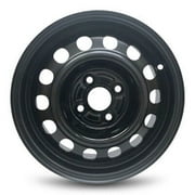 Wheel Rim for 1993-2002 Toyota Corolla 14 in Black Steel Rim Direct Fit