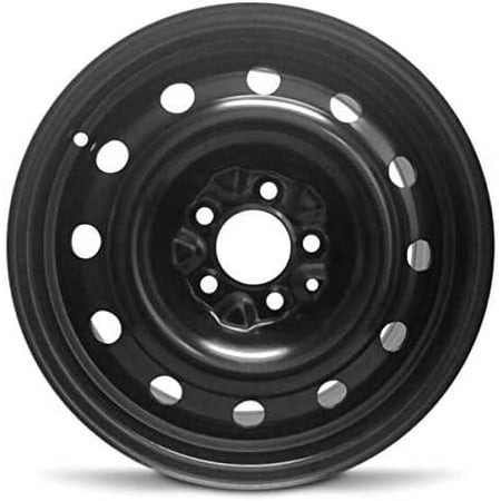 Wheel Rim for 1994-1995 Chrysler New Yorker 16x6.5 in Painted Black Steel Rim Direct Fit