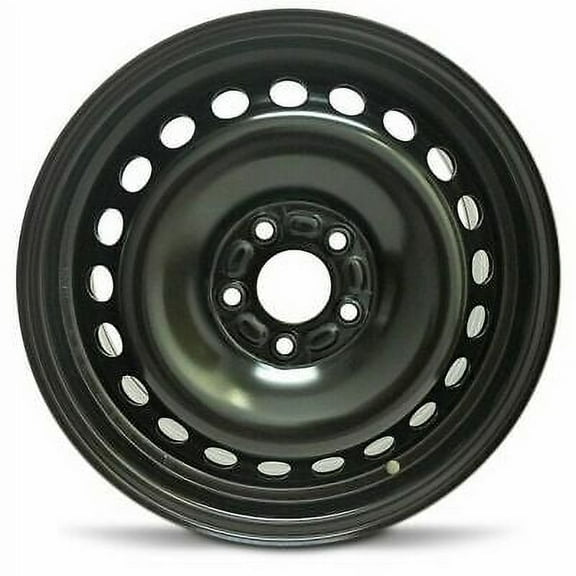 Wheel Rim for 2002-2003 Jaguar X-Type 16 in Black Steel Rim Direct Fit