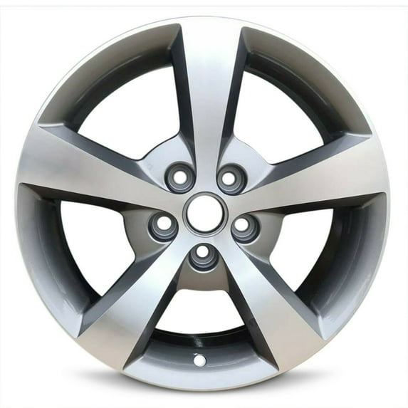 Wheel Rim for 2006-2012 Chevrolet Malibu 17 in Silver Aluminum Rim Direct Fit