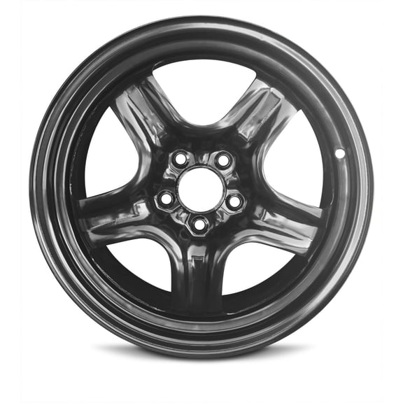 Wheel Rim for 2007-2010 Saturn Aura 17 in Black Steel Rim Direct Fit