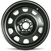 Wheel Rim for 2007-2014 Dodge Avenger 17x6.5 in Painted Black Steel Rim Direct Fit