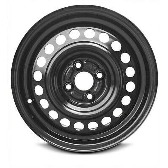 Wheel Rim for 2010-2014 Honda Fit 15 in Black Steel Rim Direct Fit
