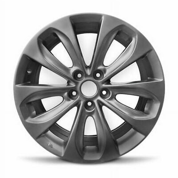 Wheel Rim for 2011-2013 Hyundai Sonata 18 in Silver Aluminum Rim Direct Fit
