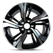 Wheel Rim for 2016-2020 Honda Civic 17 in Black Aluminum Rim Direct Fit