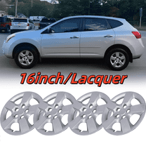 Wheel Rims Covers 16 inch 4 Pieces ,for 2008-2015 NISSAN ROGUE/ROGUE SELECT Compatible With Steel Wheels Hubcaps PP Material (Lacquer)