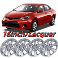 thumbnail image 1 of Wheel Rims Covers 16 inch 4 Pieces ,for 2014-2016 TOYOTA COROLLA Compatible with Steel Wheels and Snap on Installation Hubcaps ABS+PC Material (Lacquer), 1 of 7