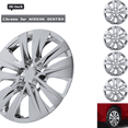 thumbnail image 1 of Wheel Rims Covers 16 inch 4 Pieces ,for 2020-2025 NISSAN SENTRA Compatible with Steel Wheels and Snap on Installation Hubcaps ABS+PC Material (Chrome), 1 of 10