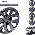 thumbnail image 1 of Wheel Rims Covers 17 inch 4 Pieces ,for 2014-20 NISSAN ROGUE Compatible with Steel Wheels and Snap on Installation Hubcaps ABS+PC Material (Black Matte), 1 of 9