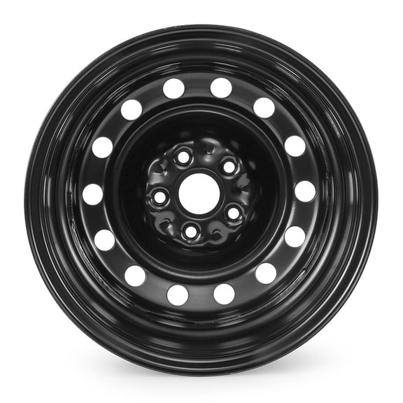 Focalmotors Steel 16 Rim 5x112mm 16x6.5 5-Lug, Black for Volkswagen Jetta 2005-2018