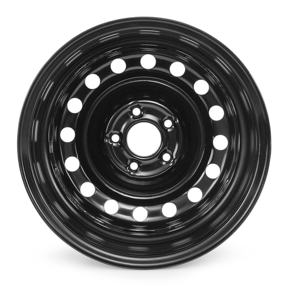 Focalmotors Steel 16 Inch Rim 5x114.3 mm 16x6.5 5-Lug Black for Nissan Sentra 2013-2019