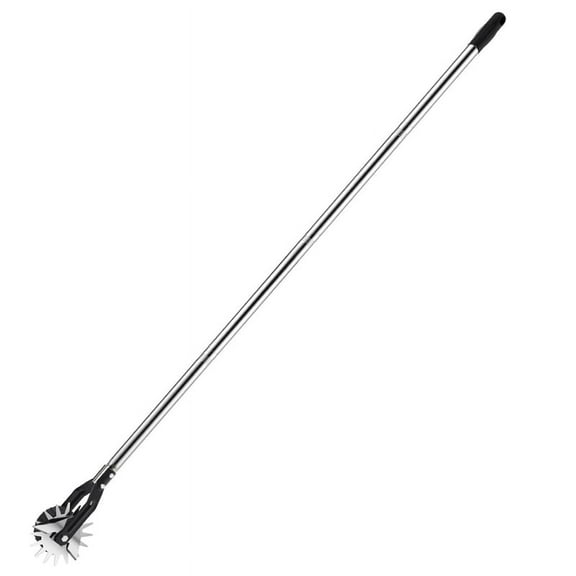 Wheel Rotary Edger, Manual Edger Lawn Tool,Adjustable Length with Sturdy 4-Section Stainless Steel Lawn Edger Tool