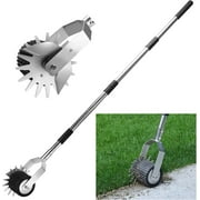 Wheel Rotary Manual Edger Lawn Tool, Hand Edger Lawn Tool Made of Stainless Steel, Adjustable Length, Ideal for Precise Grass Trimming Along Sidewalks, Garden, Driveways, and Flower Bed