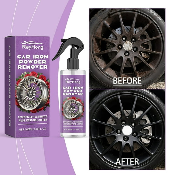Wheel Rust Remover Spray 100ml Fast-Acting Steel Rim Rust Cleaner, Removes Rust, Oxidation, and Corrosion from Wheels, Restores Shine and Protection, Perfect for Regular Wheel Maintenance and Care